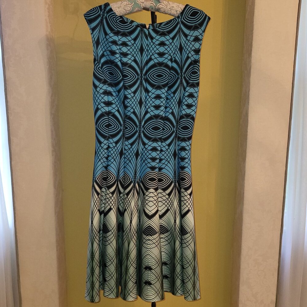Gabby Skye Fit and Flare Sleeveless Dress